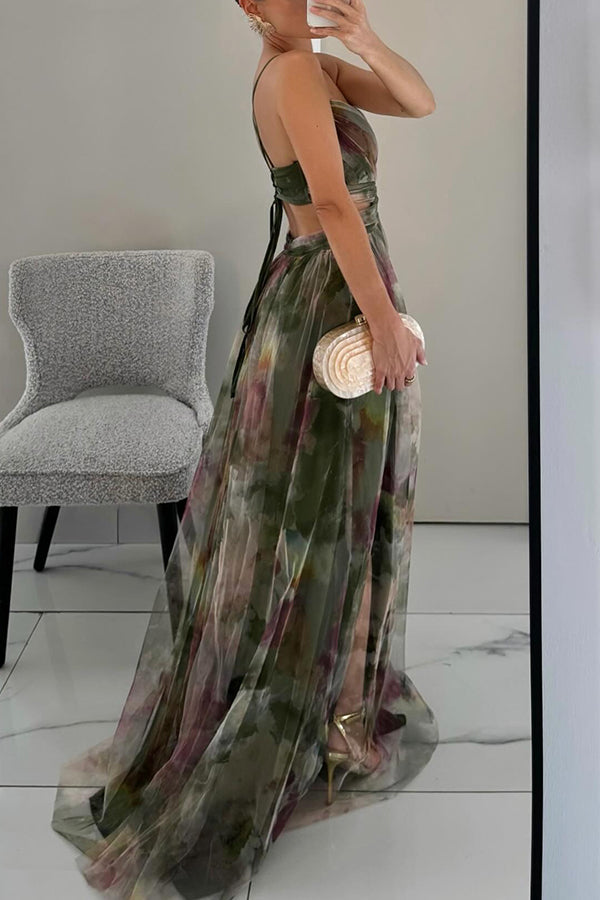 Giselle | Abito maxi con Stampa Floreale