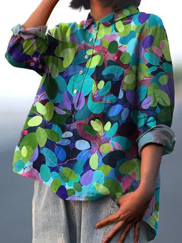 Grace | Maglietta Casual da Donna con Stampa Artistica
