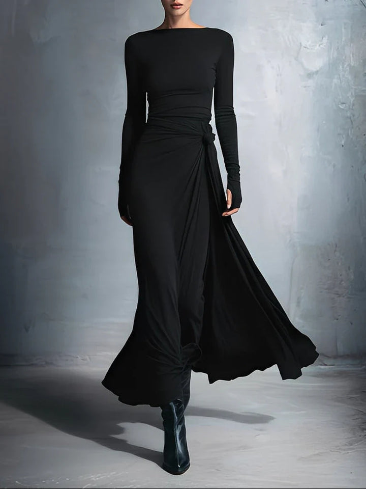 Naiara ❘ Maxi dress con nodo laterale