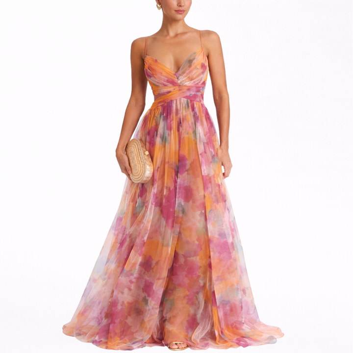 Giselle | Abito maxi con Stampa Floreale