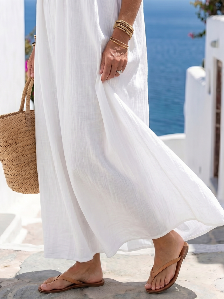 Keira | Maxi Dress Fluttuante Naturale