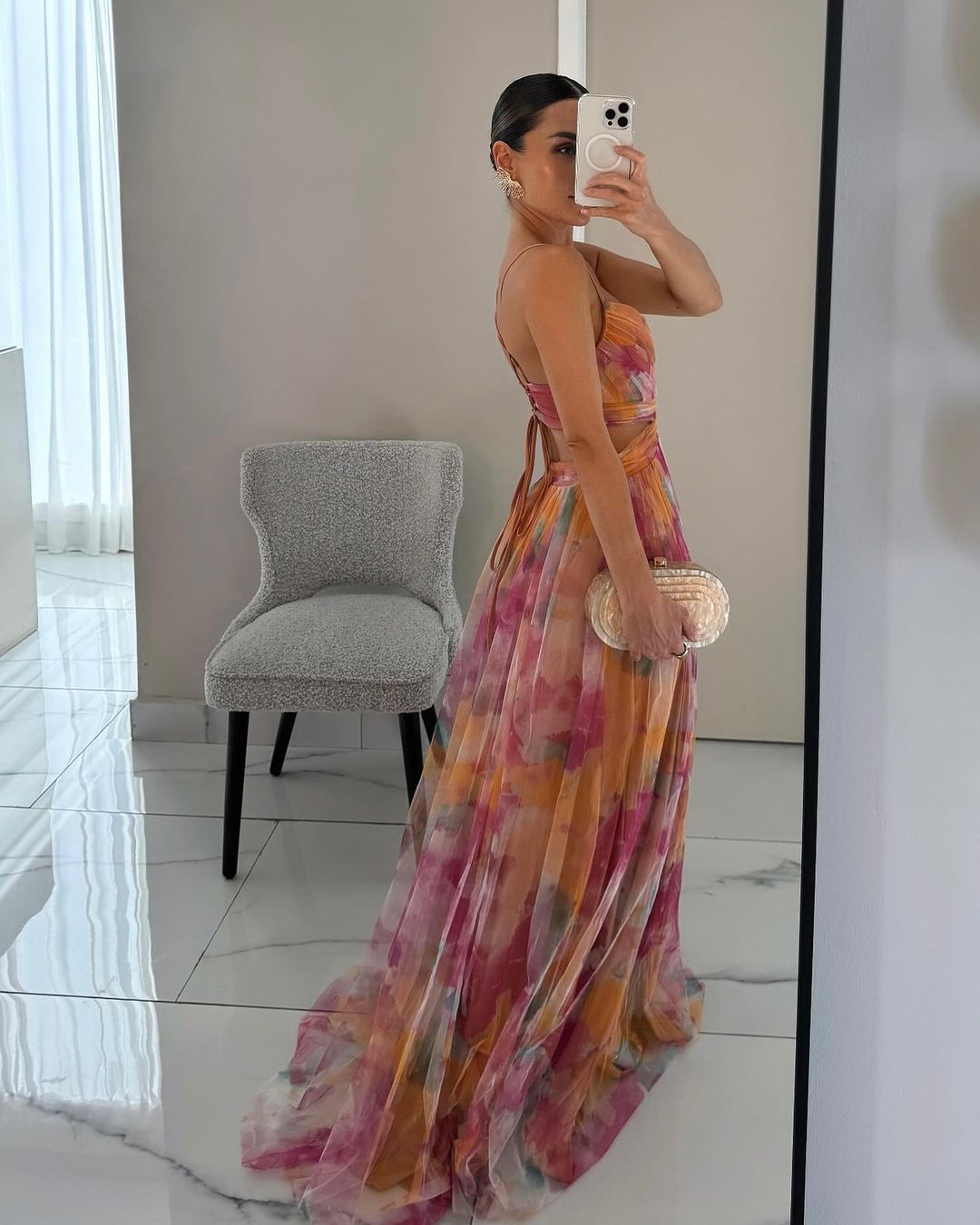 Giselle | Abito maxi con Stampa Floreale