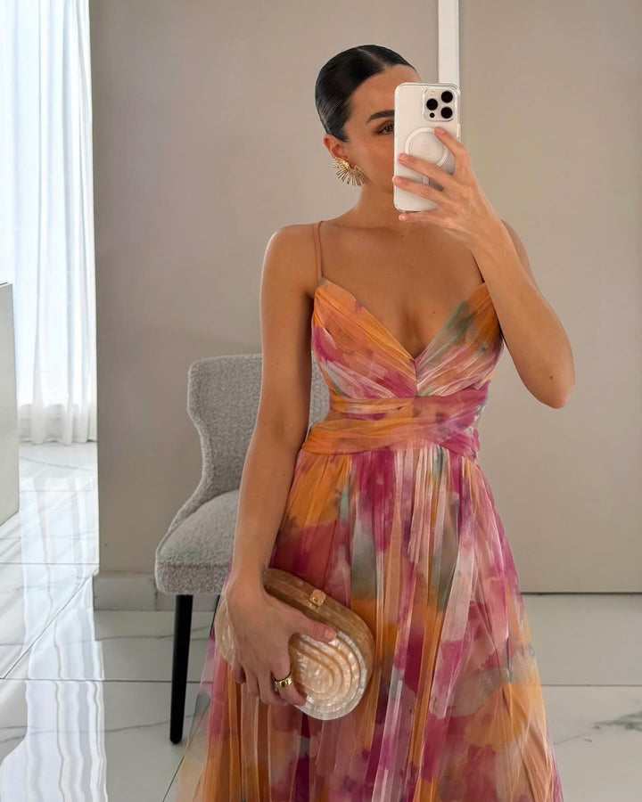 Giselle | Abito maxi con Stampa Floreale