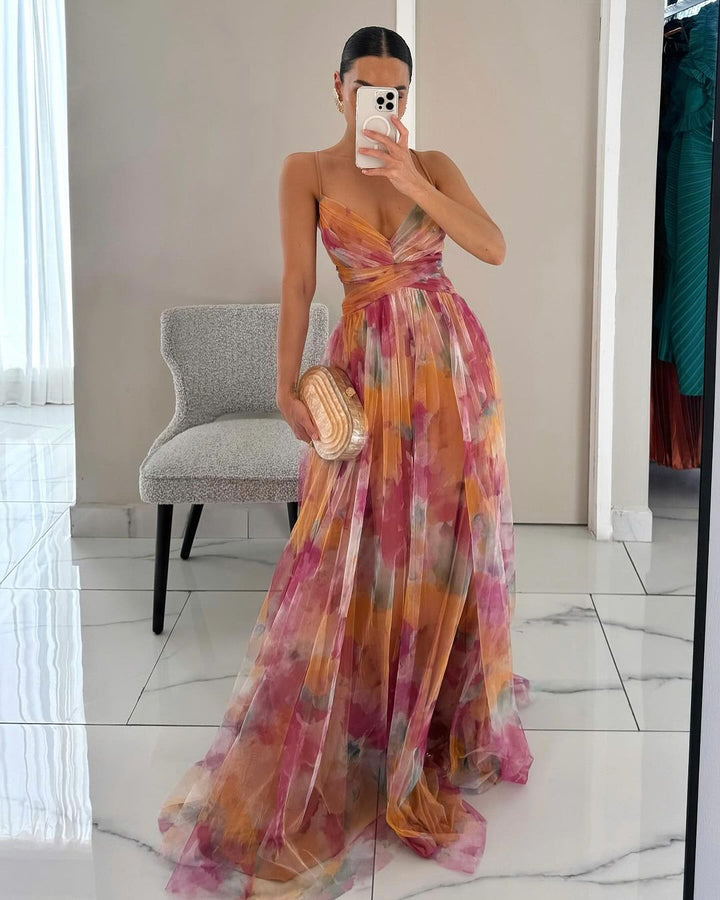 Giselle | Abito maxi con Stampa Floreale