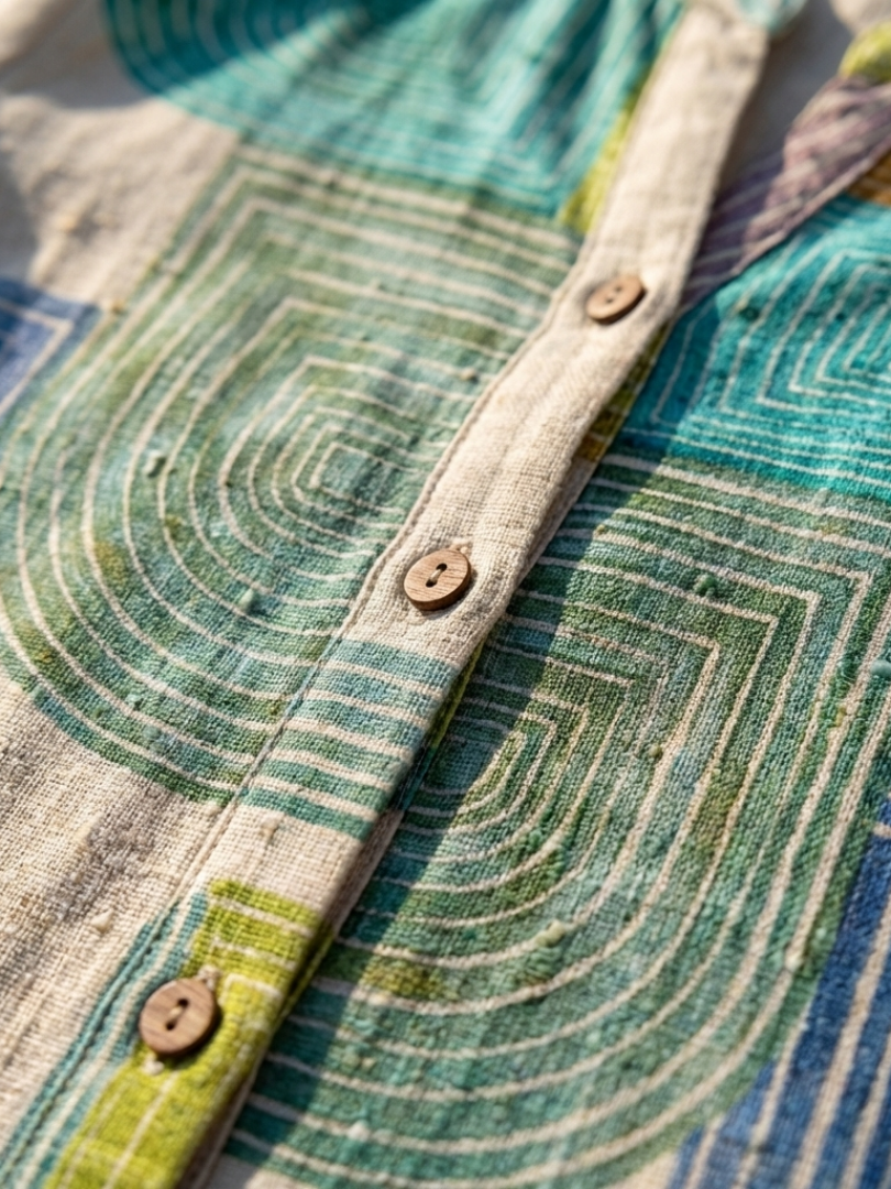 Fenella | Vestito a V Collo con Maniche Corte e Lunghezza al Ginocchio