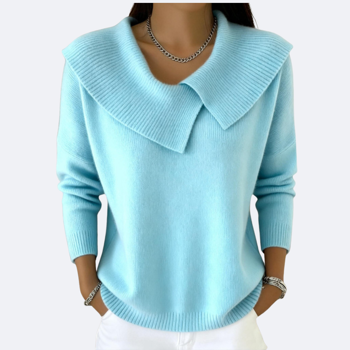 LUCIA - Maglia Calda con Colletto Morbido