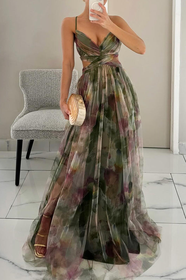 Giselle | Abito maxi con Stampa Floreale