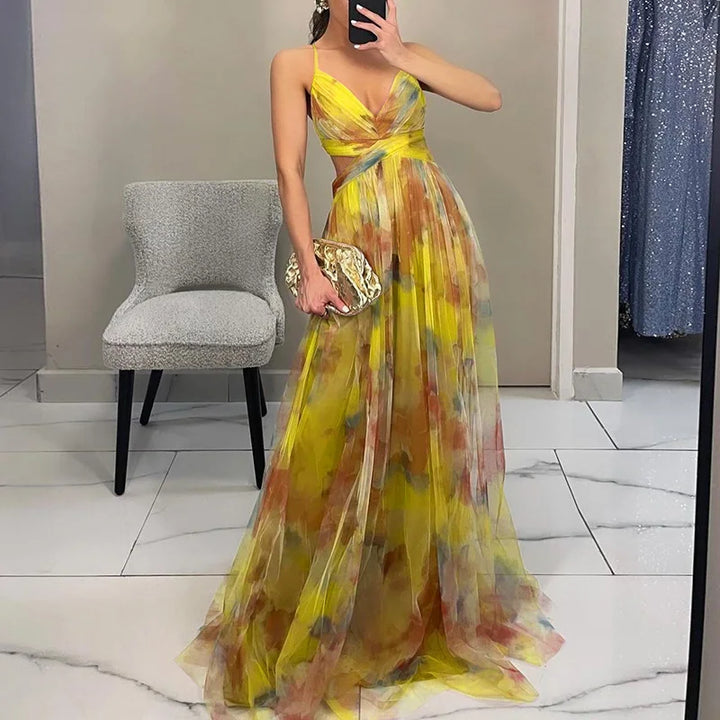 Giselle | Abito maxi con Stampa Floreale