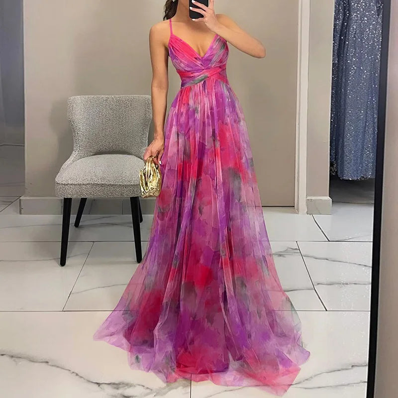Giselle | Abito maxi con Stampa Floreale