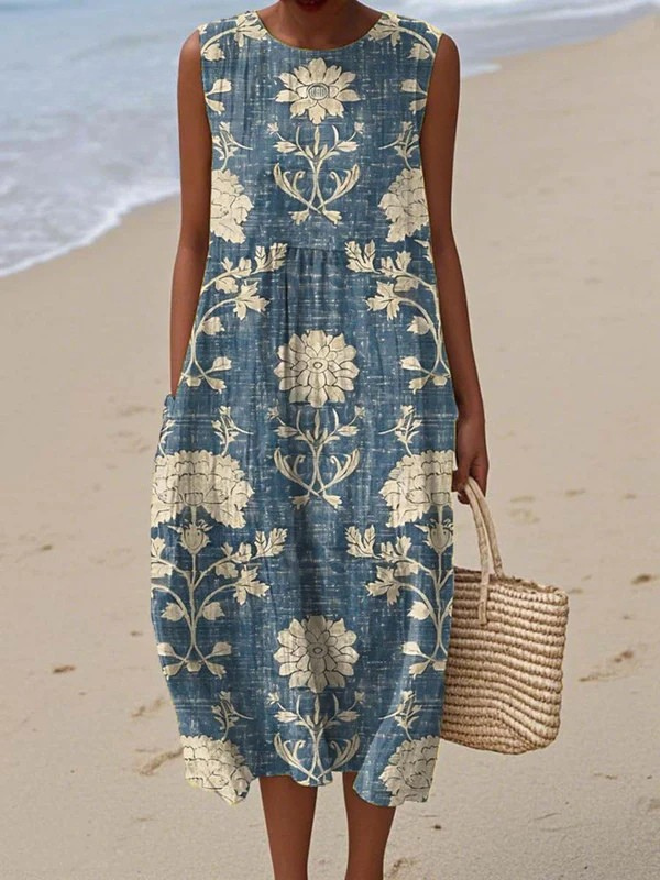 ABITO MIDI BOHO CON SILHOUETTE FLUIDA