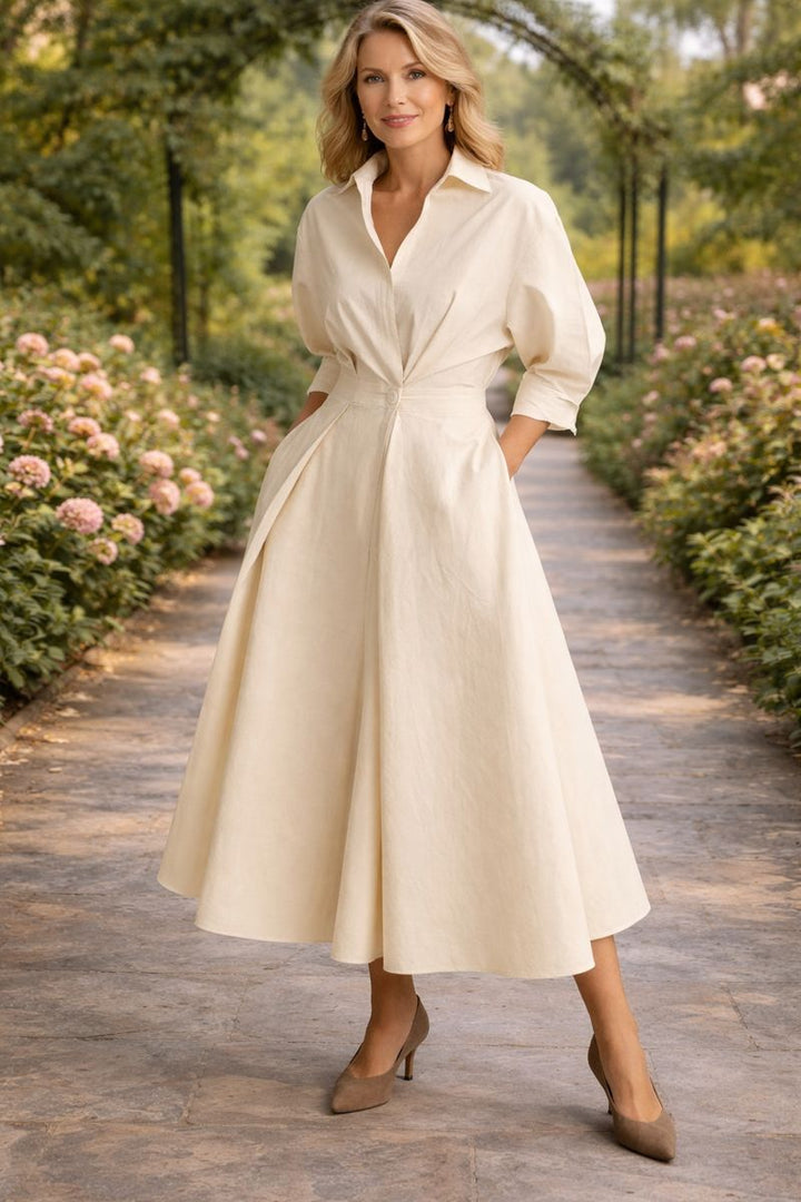 Monroe | Abito Maxi Floreale con Chiusura a Incrocio