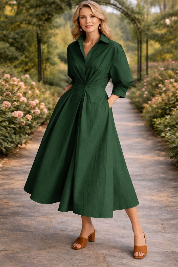 Monroe | Abito Maxi Floreale con Chiusura a Incrocio