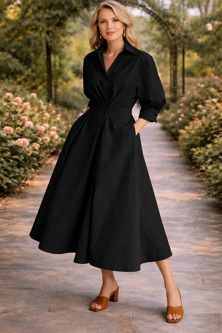 Monroe | Abito Maxi Floreale con Chiusura a Incrocio