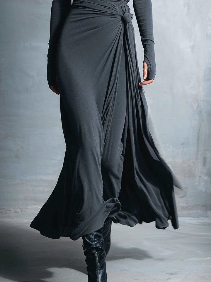 Naiara ❘ Maxi dress con nodo laterale