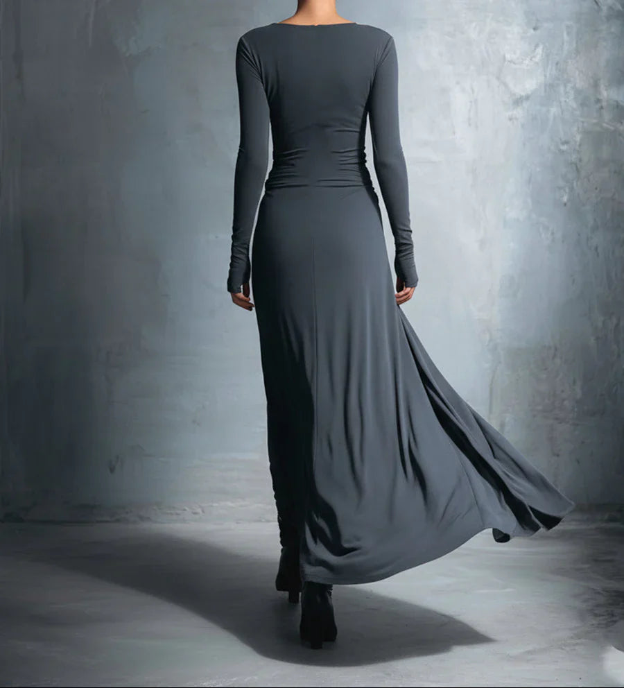Naiara ❘ Maxi dress con nodo laterale
