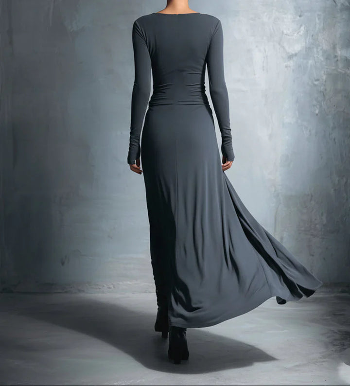 Naiara ❘ Maxi dress con nodo laterale